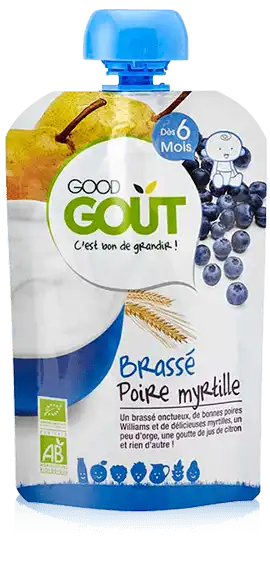 Good Gout Brasses Poire Myrtille Bio Des 6 Mois 90 G