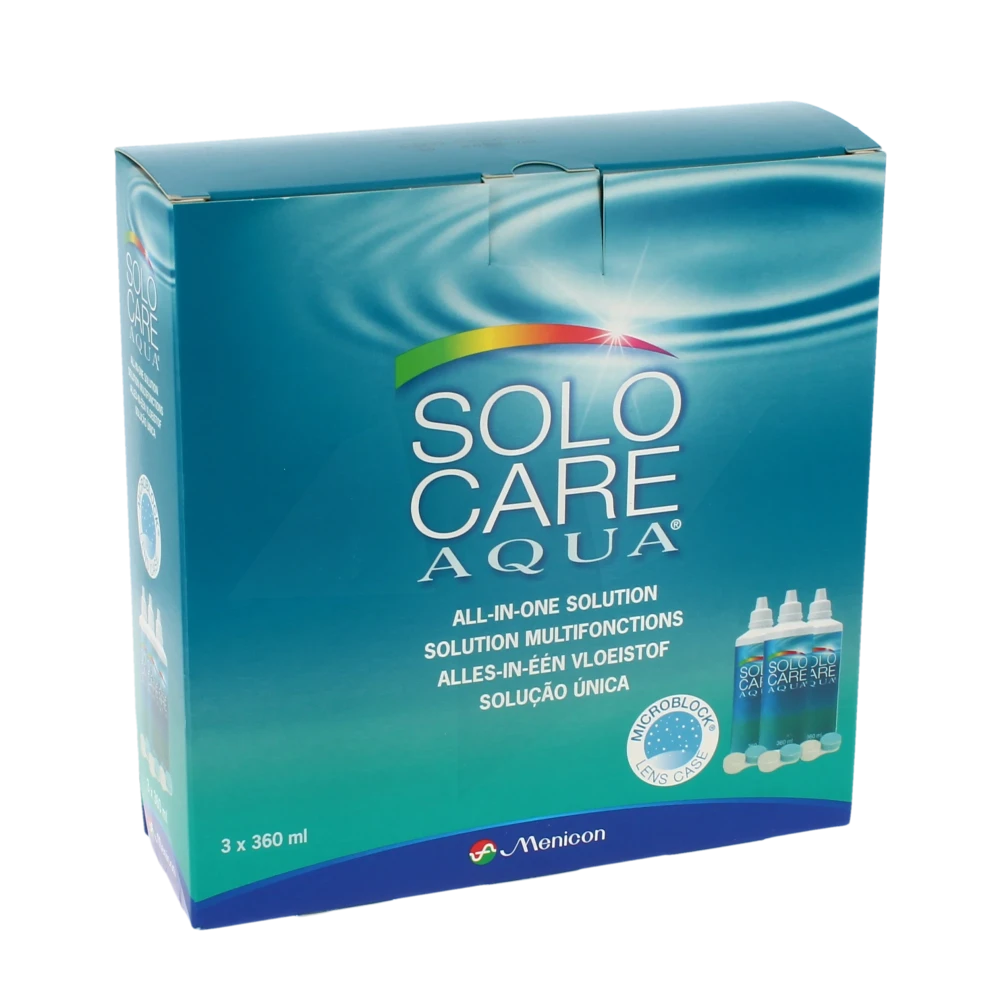 Menicon Solocare Aqua Pack De 3fl/360ml