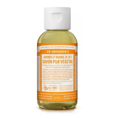 Dr Bronner's Savon Liquide Agrumes-orange 59 Ml