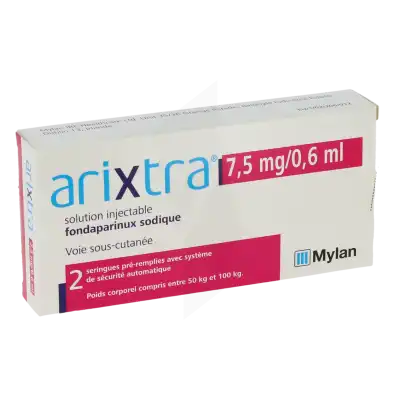 Arixtra 7,5 Mg/0,6 Ml, Solution Injectable En Seringue Pré-remplie à Osny