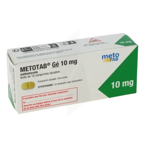 Metotab 10 Mg, Comprimé Sécable