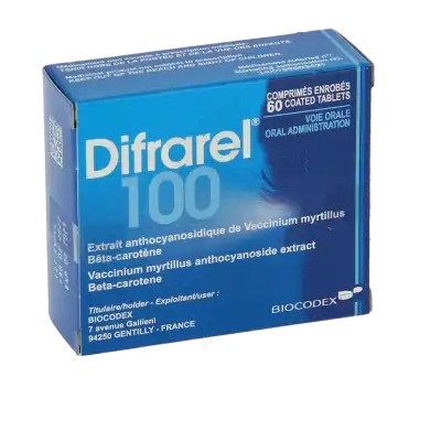 Difrarel 100 Mg, Comprimé Enrobé 6plq/10 à ANDERNOS-LES-BAINS