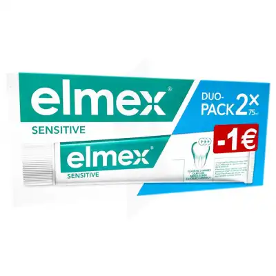 Dentifrice Sensitive Duo Pack 2 X 75ml Elmex à Firminy