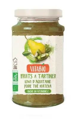 Vitabio Fruits à Tartiner Kiwi Poire Thé Matcha à Serris