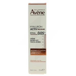 Avene Hyaluron Activ Procedure Crème Micro-lift Yeux Et Lèvres Tube De 15 Ml