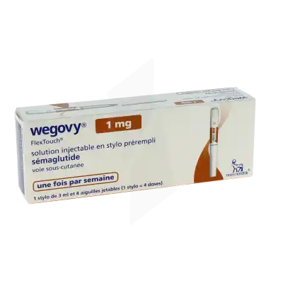 Wegovy 1 Mg, Flextouch Solution Injectable En Stylo Prérempli à PERSAN