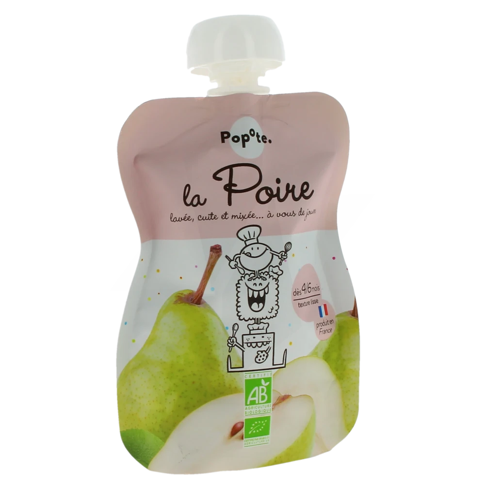 Popote Poire Bio Gourde De 120 G