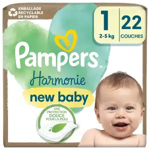 Pampers Harmonie Couche T1 Paq/22 à Nice