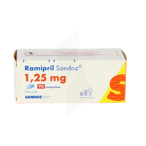Ramipril Sandoz 1,25 Mg, Comprimé