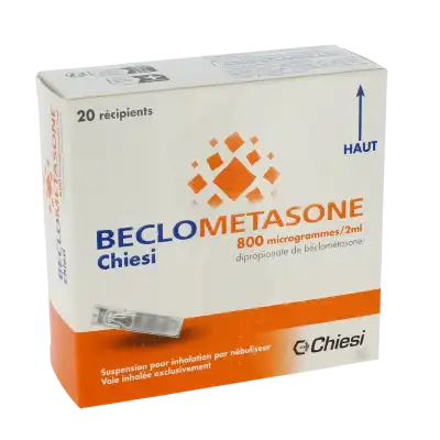 BECLOMETASONE CHIESI 800 microgrammes/2 ml, suspension pour inhalation par nébuliseur