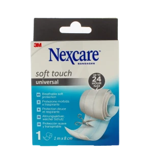 Nexcare Soft Touch Bande Blanc 1m X 8 Cm