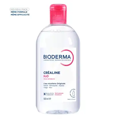 Bioderma Créaline H2o Eau Micellaire Nettoyante Démaquillante Visage & Yeux 500ml à Angers