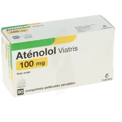 Atenolol Viatris 100 Mg, Comprimé Pelliculé Sécable à Nice