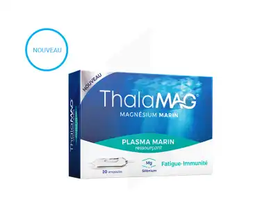 Thalamag Plasma Marin Eau De Mer Magnésium Sélénium Solution Buvable 20 Ampoules/10ml à Mathay
