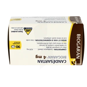 Candesartan Biogaran 4 Mg, Comprimé Sécable