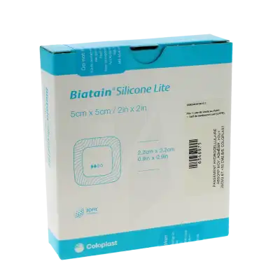 Biatain Sili Lite Pansement Hydr Alv 5x5cm Boîte De 5 à TOULOUSE
