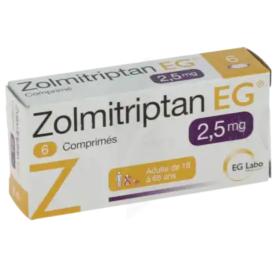 Zolmitriptan Eg 2,5 Mg, Comprimé à CHAMBÉRY