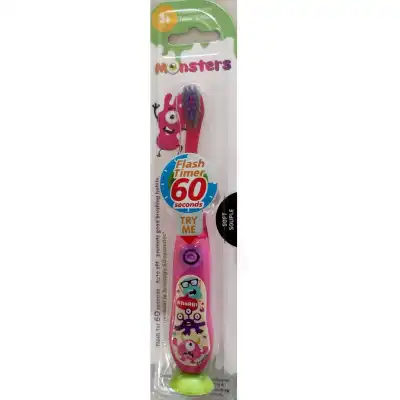 Brosse à Dents Flash Timer 60 Secondes 3 Ans+ Monsters à CAYENNE
