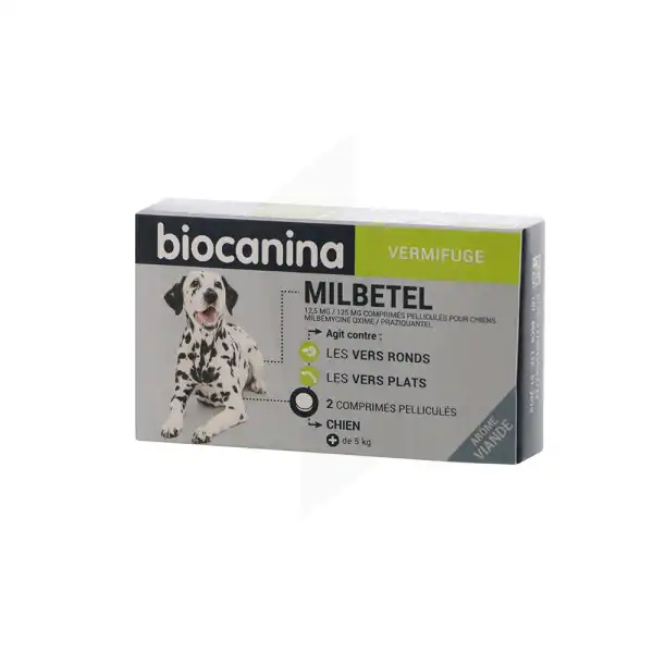 Biocanina Milbetel 12,5mg/125mg Comprimés Chien +5kg B/2