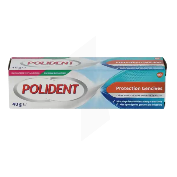 Polident Protection Gencives Crème Fixatrice Pour Appareils Dentaires 40 G