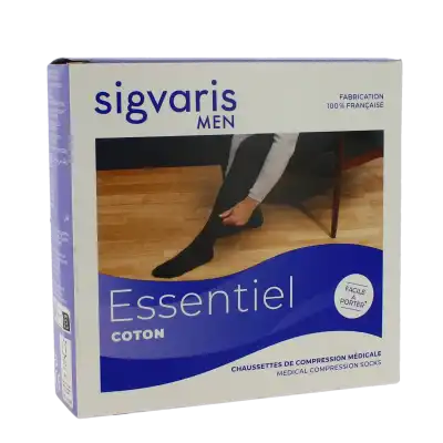 Sigvaris Essentiel Instinct Coton Chaussette Classe 2 Homme Marine Normal Xl à Bordeaux