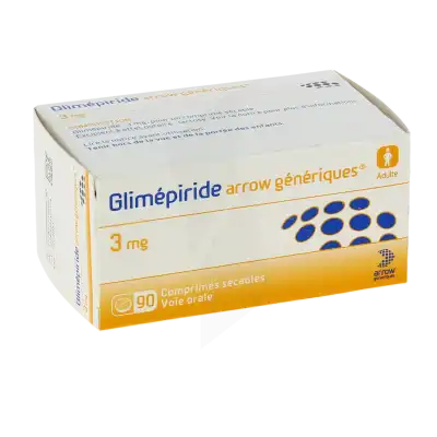 Glimepiride Arrow Generiques 3 Mg, Comprimé Sécable à Casteljaloux