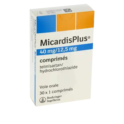 Micardisplus 40 Mg/12,5 Mg, Comprimé à LA CRAU