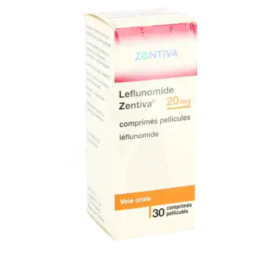 LEFLUNOMIDE ZENTIVA 20 mg, comprimé pelliculé