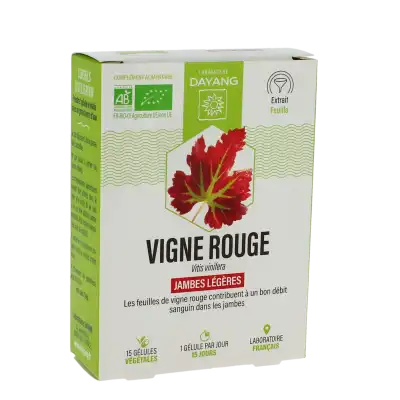 Dayang Vigne Rouge Bio 15 Gélules à Pont à Mousson