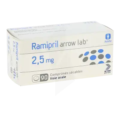 Ramipril Arrow Lab 2,5 Mg, Comprimé Sécable à Casteljaloux