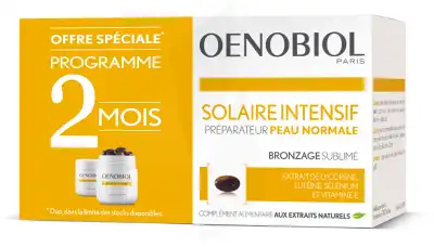 Oenobiol Solaire Intensif Caps Peau Normale 2*pot/30 à Concarneau