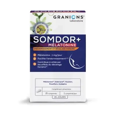 Granions Somdor+ Mélatonine Comprimés B/15 à BOURG-SAINT-MAURICE