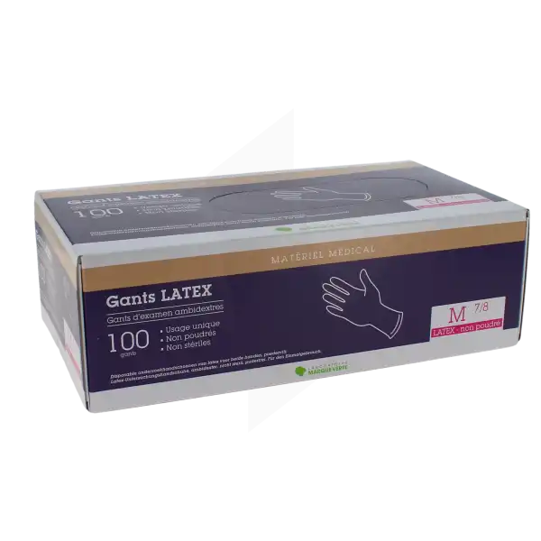 Marque Verte Gant Latex Np Médium B/100