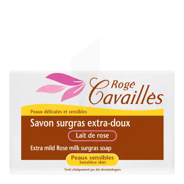 Rogé Cavaillès Savon Surgras Extra Doux Lait De Rose 3x250g + 1 Offert