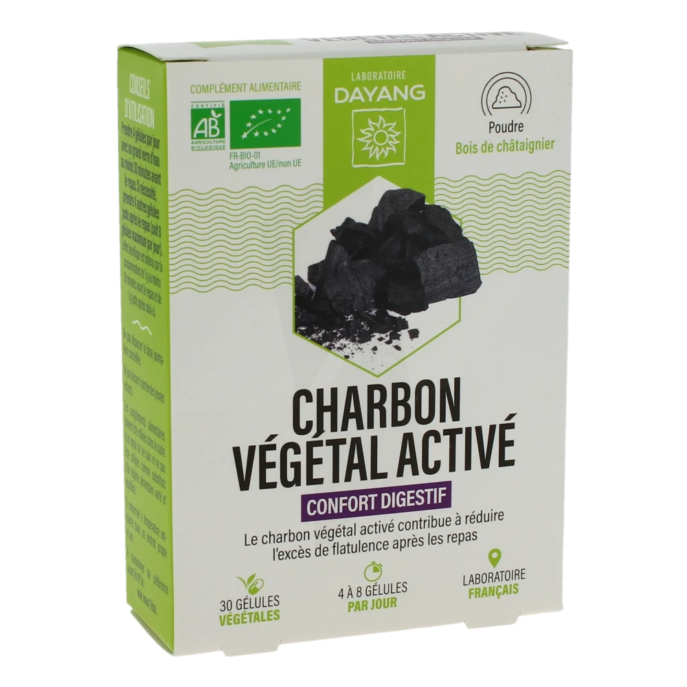 Dayang Phytotherapie Charbon Végétal Bio Gél B/30