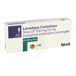 Levodopa Carbidopa Teva Lp 100 Mg/25 Mg, Comprimé à Libération Prolongée