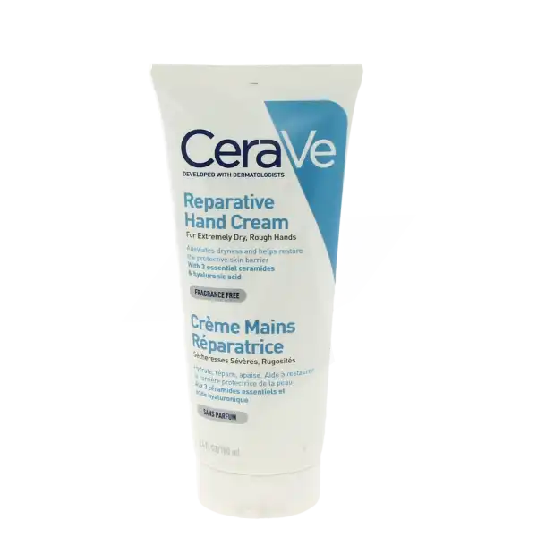 Cerave Crème Mains Réparatrice Pour Les Mains Abîmées Et Les Sécheresses Sévères Tube/100ml