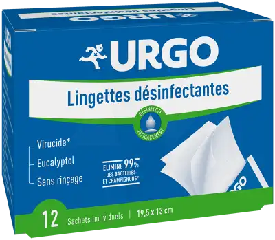 Urgo Lingettes Désinfectantes 12 Sachets à BOURG-SAINT-ANDÉOL
