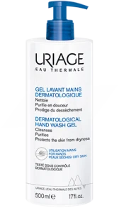 Uriage Gel Lavant Mains Dermatologique Fl Pompe/500ml