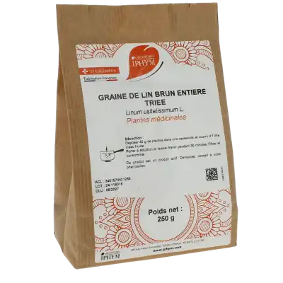 Iphym Santé Lin (brun) Plantes En Vrac Entières Et Coupées 250g à LEVIGNAC