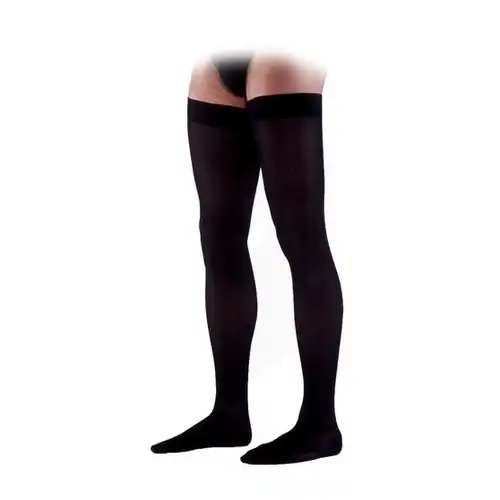 Legger® Classic Classe Ii Bas Autofix Noir Taille 4 Long Pied Fermé