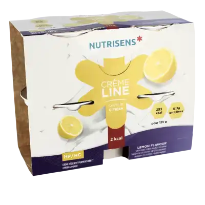 Nutrisens Cremeline 2kcal Nutriment Citron 4cups/125g à Genas
