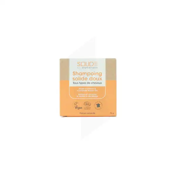 Alphanova Solide Shampooing Doux Avocat Amande B/75g