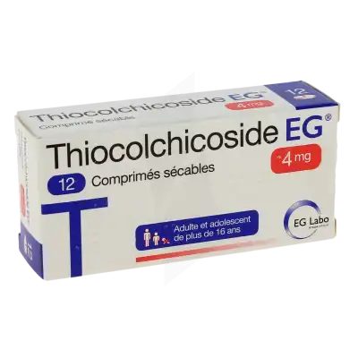 THIOCOLCHICOSIDE EG 4 mg, comprimé sécable
