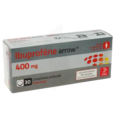 Ibuprofene Arrow 400 Mg, Comprimé Pelliculé à Casteljaloux