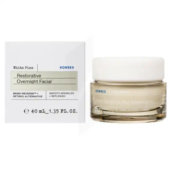 Korres Pin Blanc Crème Nuit Régénérante Pin Blanc Meno-reverse 40ml