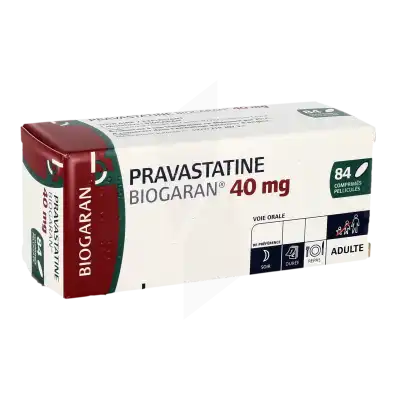 Pravastatine Biogaran 40 Mg, Comprimé Pelliculé à Bergerac