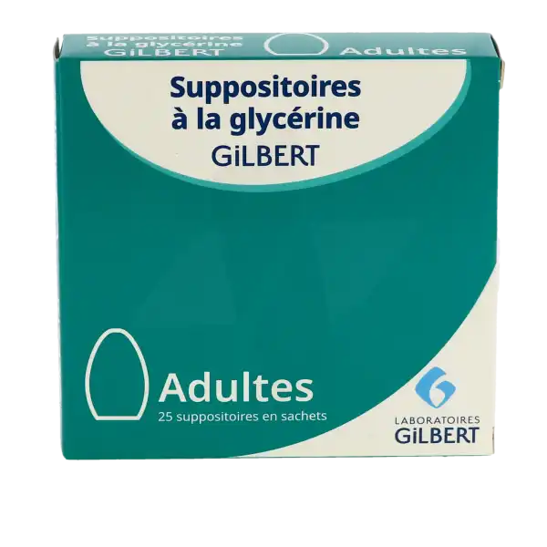 Suppositoires A La Glycerine Gilbert Adultes, Suppositoire
