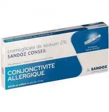 Cromoglicate De Sodium Sandoz Conseil 2 %, Collyre En Solution En Récipient Unidose à Béziers