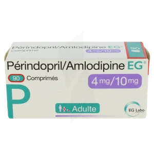 Perindopril Tert-butylamine/amlodipine Eg 4 Mg/10 Mg, Comprimé